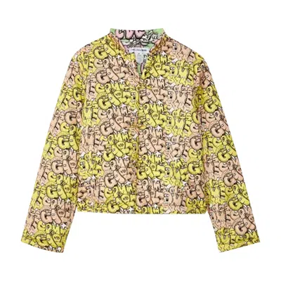 Pre-owned Comme Des Garçons Shirt X Kaws Padded Jacket 'multicolor' In Multi-color
