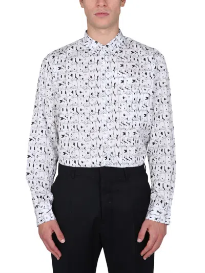 COMME DES GARÇONS SHIRT COMME DES GARÇONS SHIRT X KAWS PRINT SHIRT