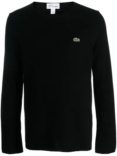 Comme Des Garçons Shirt X Lacoste Long-sleeve T-shirt In Black