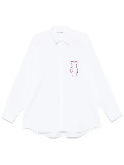Comme Des Garçons Shirt X Medicom Toy Logo-print Shirt In White