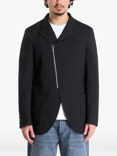 Comme Des Garçons Shirt Black Off-center Front Jacket