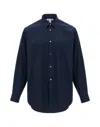 Comme Des Garçons Forever Blue Poplin Shirt In Blue