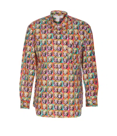 Comme Des Garçons Multicolour Cotton Shirt In Multicolor