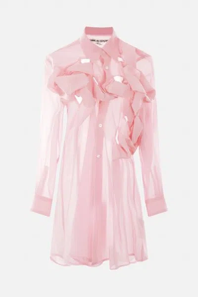 Comme Des Garçons Shirt With Knot In Pink