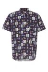 Comme Des Garçons Short-sleeved Shirt With Andy Warhol Print In Purple