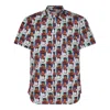 Comme Des Garçons Muhammad Ali Printed Shirt In Red