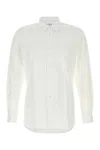 Comme Des Garçons White Poplin Shirt In Neutral