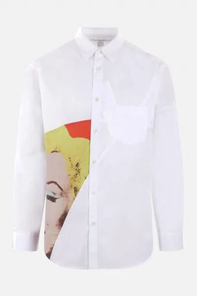 Comme Des Garçons Comme Des Garcons Shirts In White+print