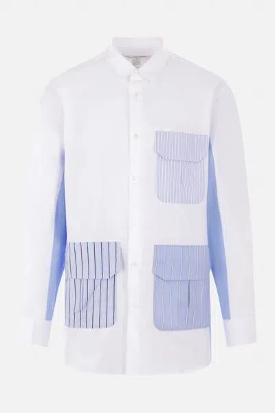 Comme Des Garçons Comme Des Garcons Shirts In White+stripe