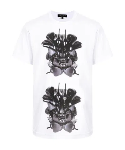 Comme Des Garçons Shoe Sculpture T-shirt In White