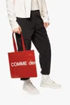 Comme Des Garçons Shopper Bag In Red