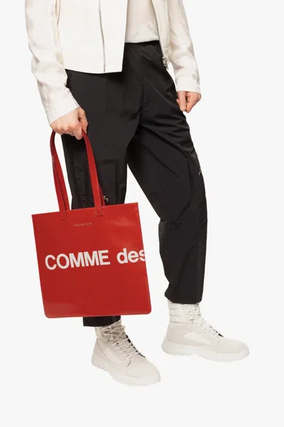 Comme Des Garçons Shopper Bag In Red