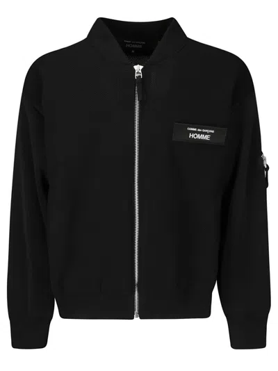 COMME DES GARÇONS SHORT BLACK BOMBER JACKET