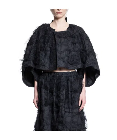 Comme Des Garçons Short Casual Jacket In Black