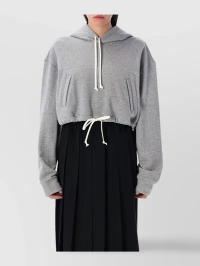 COMME DES GARÇONS SHORT HOODIE DRAWSTRING HOOD