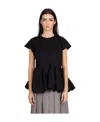 Comme Des Garçons Short-sleeve Cotton T-shirt In Black