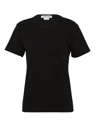 Comme Des Garçons Short-sleeve Cotton T-shirt In Black