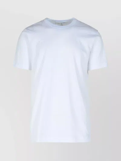 Comme Des Garçons Short Sleeve Crew Neck Cotton T-shirt In White