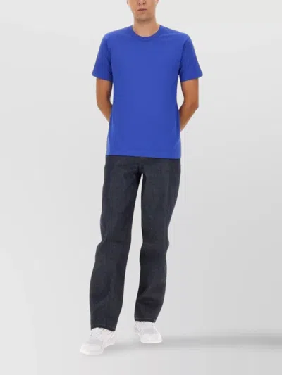 Comme Des Garçons Short Sleeve Crew Neck T-shirt In Blue