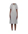 Comme Des Garçons Short Sleeve Dress In Grey