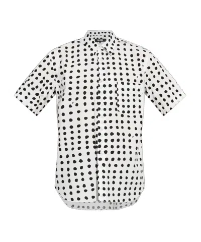 Comme Des Garçons Short Sleeve Shirt In White