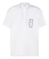 Comme Des Garçons Short Sleeve Shirt In White