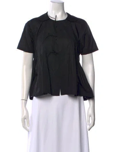 Pre-owned Comme Des Garçons Short Sleeve Top In Black