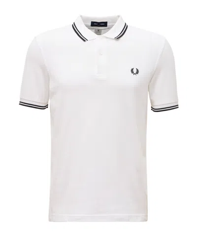 Comme Des Garçons Short-sleeved Polo Shirt In White