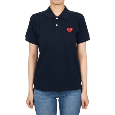 Comme Des Garçons Short-sleeved Polo Shirt In Brown