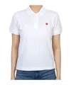 Comme Des Garçons Short-sleeved Polo Shirt In White