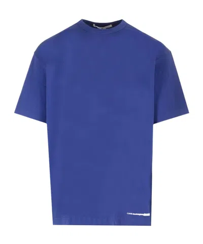 Comme Des Garçons Short-sleeved T-shirt In Blue