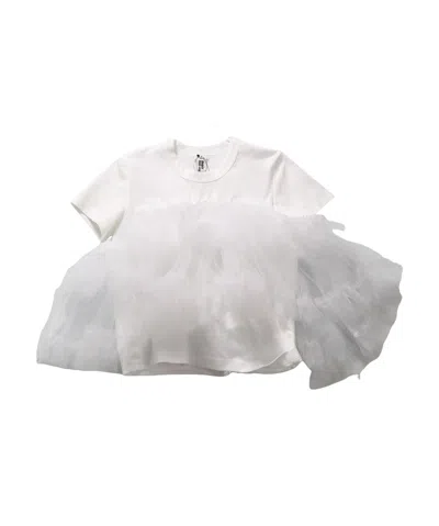 Comme Des Garçons Short-sleeved T-shirt In White