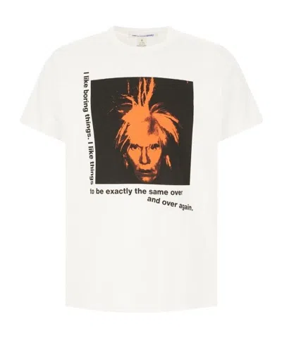 Comme Des Garçons Short-sleeved T-shirt In White