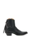 Comme Des Garçons Short Texano Boots In Black