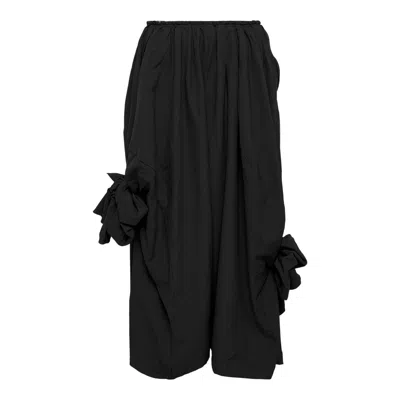 Comme Des Garçons Side Bowknot Skirt In Black