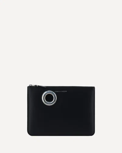 Comme Des Garçons Silver Eyelet Coin Purse