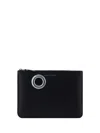 Comme Des Garçons Silver Eyelet Coin Purse In Black