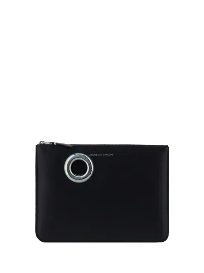 COMME DES GARÇONS SILVER EYELET COIN PURSE