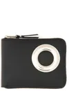 Comme Des Garçons Black Silver Eyelet Wallet In Black