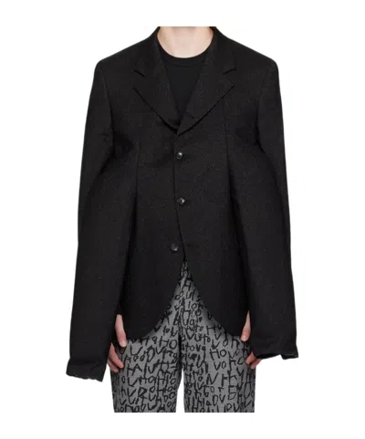 Comme Des Garçons Single-breasted Blazer In Black