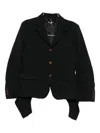 Comme Des Garçons Single-breasted Blazer In Black