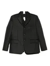 Comme Des Garçons Double Layer Effect Blazer In Black