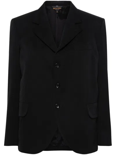 Comme Des Garçons Woman Blazer Black Size S Wool
