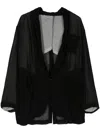 Comme Des Garçons Single-breasted Blazer In Black