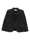 Comme Des Garçons Single-breasted Blazer In Black