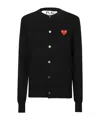 Comme Des Garçons Single-breasted Cardigan Sweater In Black