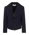 Comme Des Garçons Elegant Women's Wool Jacket For Fall/winter 2024 In Black