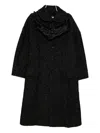 Comme Des Garçons Single-breasted Coat In Black