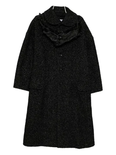 Comme Des Garçons Single-breasted Coat In Black