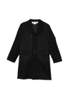 Comme Des Garçons Single-breasted Coat In Black